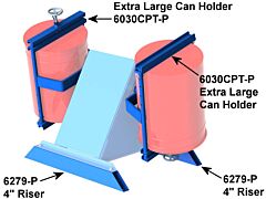 Morse Xlc-2-305 Option For Larger Cans On 2-305 Series. Handle Can Up 16" Diameter, 11" To 22" Tall, Up To 100 Lb. Per Can.