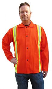 Tillman 6230Drq-3X Jacket 30" 3X Orange W/ Silver/Yellow Tape