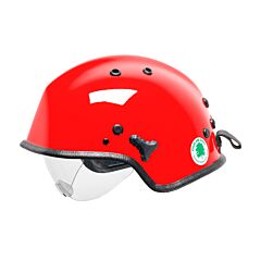 Pip 818-3063 Wr7H Water Rescue Helmet With Retractable Eye Protector, Red