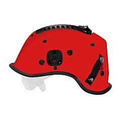 Pip 805-3479 R6 Dominator Rescue Helmet With Retractable Eye Protector And Dynamic Sealed Ventilation System, Red