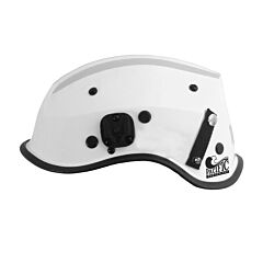 Pip 805-3503 R6C Dominator Non-Vented Rescue Helmet With Retractable Eye Protector With Ess Goggle Mounts, White