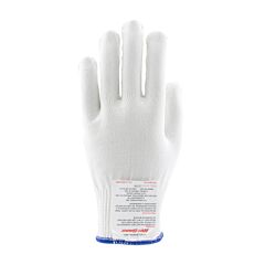 Pip 22-751Lhl Kut Gard Seamless Knit Dyneema Blended Antimicrobial Glove With Silagrip Coating On Palm - Light Weight, White, Size Large
