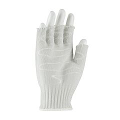 Pip 22-615Rhsm Kut Gard Seamless Knit Polykor Blended Antimicrobial Glove With Silagrip Coating On Palm - Half-Finger, White, Size Medium