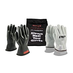 Novax 150-Sk-0/10-Kit Class 0 Electrical Safety Kit, Black, Size 10