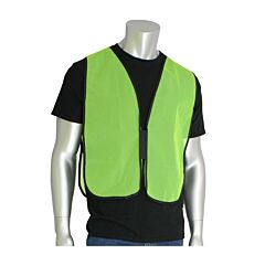 Pip 300-0800-Ly Pip Non-Ansi Mesh Safety Vest, Hi-Viz Yellow