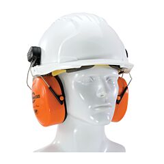 Pip 262-Aek020-Hv Inter Exv Hi-Vis Cap Mounted Ear Muff - Nrr 24, Hi-Viz Orange