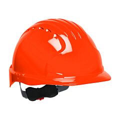 Pip 280-Ev6151-Or Evolution Deluxe 6151 Standard Brim Hard Hat With Hdpe Shell, 6-Point Polyester Suspension And Wheel Ratchet Adjustment, Hi-Viz Orange