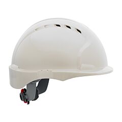Pip 280-Ev6151Sv-10 Evolution Deluxe 6151 Vented, Short Brim Hard Hat With Hdpe Shell, 6-Point Polyester Suspension And Wheel Ratchet Adjustment, White