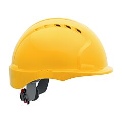 Pip 280-Ev6151Sv-20 Evolution Deluxe 6151 Vented, Short Brim Hard Hat With Hdpe Shell, 6-Point Polyester Suspension And Wheel Ratchet Adjustment, Yellow
