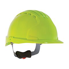 Pip 280-Ev6151V-Ly Evolution Deluxe 6151 Standard Brim, Vented Hard Hat With Hdpe Shell, 6-Point Polyester Suspension And Wheel Ratchet Adjustment, Hi-Viz Yellow