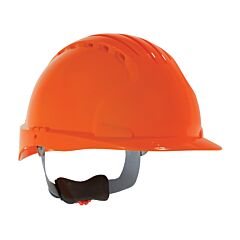 Pip 280-Ev6151V-Or Evolution Deluxe 6151 Standard Brim, Vented Hard Hat With Hdpe Shell, 6-Point Polyester Suspension And Wheel Ratchet Adjustment, Hi-Viz Orange