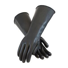 Assurance® 47-L442/Xl Heavy Duty Unsupported Latex Gloves, Unlined With Smooth Finish, 44 Mil, Black, Size X-Large