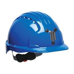 Pip 280-Ev6151M-50 Evolution Deluxe 6151 Standard Brim Mining Hard Hat With Hdpe Shell, 6-Point Polyester Suspension And Wheel Ratchet Adjustment, Blue