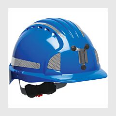 Pip 280-Ev6151Mcr2-50 Evolution Deluxe 6151 Standard Brim Mining Hard Hat With Hdpe Shell, 6-Point Polyester Suspension, Wheel Ratchet Adjustment And Cr2 Reflective Kit, Blue