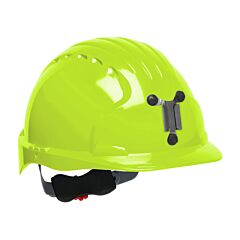 Pip 280-Ev6151M-Ly Evolution Deluxe 6151 Standard Brim Mining Hard Hat With Hdpe Shell, 6-Point Polyester Suspension And Wheel Ratchet Adjustment, Hi-Viz Yellow