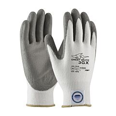 Pip 19-D322/S Great White 3Gx Dyneema Diamond, 13G White Shell, Gray Pu Smooth Grip, A3, Pack Of 12 Pairs