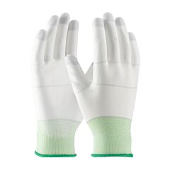 Pip 40-C125/Xs Cleanteam Seamless Knit Nylon Clean Environment Glove With Polyurethane Coated Smooth Grip On Palm & Fingers, White, Size X-Small