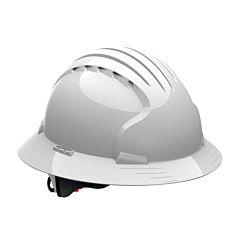 Pip 280-Ev6161-10 Evolution Deluxe 6161 Full Brim Hard Hat With Hdpe Shell, 6-Point Polyester Suspension And Wheel Ratchet Adjustment, White