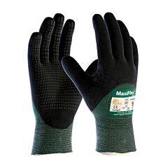 Maxiflex® Cut™ 34-8453/Xl Seamless Knit Engineered Yarn Gloves, Nitrile Coated Microfoam Grip On Palm, Fingers & Knuckles, Micro Dot Palm, Size X-Large