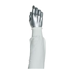 Pip 15-212Wl Kut Gard Single-Ply Pritex Blended Sleeve With Antimicrobial Fibers, White, Size 12