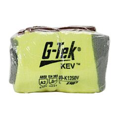 Pip 09-K1250V/Xs G-Tek Kev, Yellow 15G Kevlar/Lycra Seamless Knit, Gray Pu Grip, Vend Pack, Case Of 144 Pairs