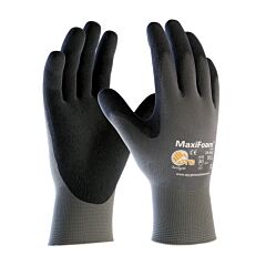 Maxifoam® Lite 34-900/S Ultra Lightweight Seamless Knit Nylon Gloves, Nitrile Coated Microfoam Grip On Palm & Fingers, Size Small
