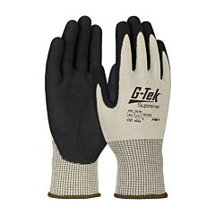 Pip 15-210/Xs G-Tek Suprene, Tan 13G Nano Shell, Nitrile Microsurface Grip, A4, Pack Of 12 Pairs