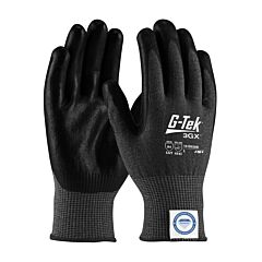 Pip 19-D526B/M G-Tek 3Gx Dyneema Diamond, Black 13G, Black Pu Grip, Touchscreen, A4, Pack Of 12 Pairs