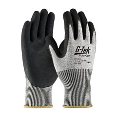 Pip 16-350/Xs G-Tek Polykor, S&P 13G Shell, Black Dd Nitrile Microsurface Grip, A4, Pack Of 12 Pairs