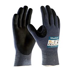 Maxicut® Ultra™ 44-3745/Xl Seamless Knit Gloves, Nitrile Coated Palm & Fingers, Touchscreen, Blue, Size X-Large