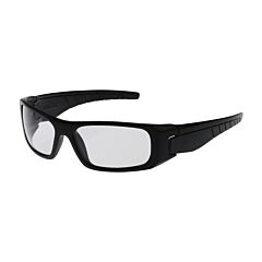 Pip 250-53-0020 Squadron Full Frame Safety Glasses With Black Frame, Clear Lens And Anti-Scratch / Anti-Fog Coating