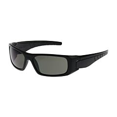 Pip 250-53-0021 Squadron Full Frame Safety Glasses With Black Frame, Gray Lens And Anti-Scratch / Anti-Fog Coating