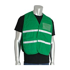 Pip 300-1505/2X-3X Pip Non-Ansi Incident Command Vest - 100% Polyester, Green, Size 2X-3X