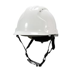 Pip 280-Ahs240V-10 Mk8 Evolution Vented, Type Ii Linesman Hard Hat With Hdpe Shell, Eps Impact Liner, Polyester Suspension, Wheel Ratchet Adjustment And 4-Point Chin Strap, White
