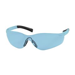 Pip 250-08-5503 Zenon Z14Sn Rimless Safety Glasses With Light Blue Temple, Light Blue Lens And Anti-Scratch Coating