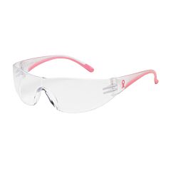 Pip 250-10-0920 Eva Rimless Safety Glasses With Clear / Pink Temple, Clear Lens And Anti-Scratch / Anit-Fog Coating