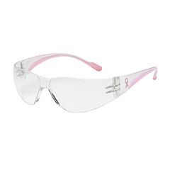 Pip 250-11-0900 Eva Petite Rimless Safety Glasses With Clear / Pink Temple, Clear Lens And Anti-Scratch Coating