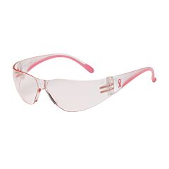 Pip 250-11-0904 Eva Petite Rimless Safety Glasses With Clear / Pink Temple, Pink Lens And Anti-Scratch Coating