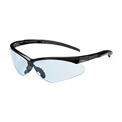 Pip 250-28-0003 Adversary Semi-Rimless Safety Glasses With Black Frame, Light Blue Lens And Anti-Scratch Coating