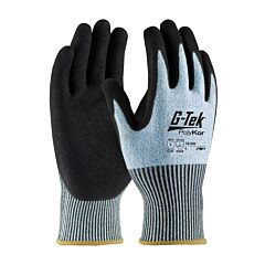 Pip 16-330/Xxl G-Tek Polykor, 13G Blue/White Shell, Dd Nitrile Microsurface Grip, A2, Pack Of 12 Pairs