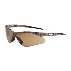 Pip 250-An-10121 Anser Semi-Rimless Safety Glasses With Camouflage Frame, Brown Lens And Anti-Scratch Coating