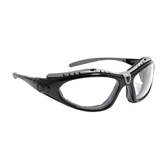 Pip 250-50-0520 Fuselage Full Frame Safety Glasses With Black Frame, Foam Padding, Clear Lens And Anti-Scratch / Fogless 3Sixty Coating