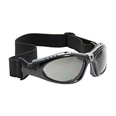Pip 250-50-0521 Fuselage Full Frame Safety Glasses With Black Frame, Foam Padding, Gray Lens And Anti-Scratch / Fogless 3Sixty Coating