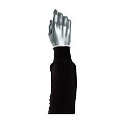 Pip 15-218Bks Kut Gard Single-Ply Pritex Blended Sleeve With Antimicrobial Fibers - Narrow Width , Black, Size 18