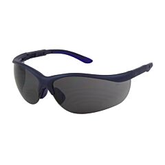 Pip 250-21-0101 Hi-Voltage Ac Semi-Rimless Safety Glasses With Blue Frame, Gray Lens And Anti-Scratch Coating