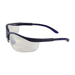Pip 250-21-0102 Hi-Voltage Ac Semi-Rimless Safety Glasses With Blue Frame, I/O Lens And Anti-Scratch Coating