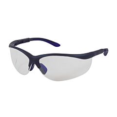 Pip 250-21-0120 Hi-Voltage Ac Semi-Rimless Safety Glasses With Blue Frame, Clear Lens And Anti-Scratch / Anti-Fog Coating