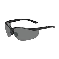 Pip 250-21-0401 Hi-Voltage Ac Semi-Rimless Safety Glasses With Black Frame, Gray Lens And Anti-Scratch Coating