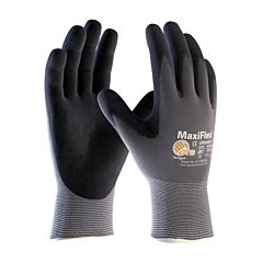 Maxiflex® Ultimate™ 34-874/M Seamless Knit Nylon/Elastane Gloves, Nitrile Coated Microfoam Grip On Palm & Fingers, Touchscreen, Size Medium