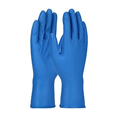 Pip 67-308/Xl Grippaz Food Plus Superior Ambidextrous Nitrile Glove With Textured Fish Scale Grip - 8 Mil, Blue, Size X-Large